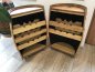 Preview: Tischfass Holzfass Fassschrank Fassbar Fasstisch Weinregal als Stehtisch gebrauchtes Weinfass